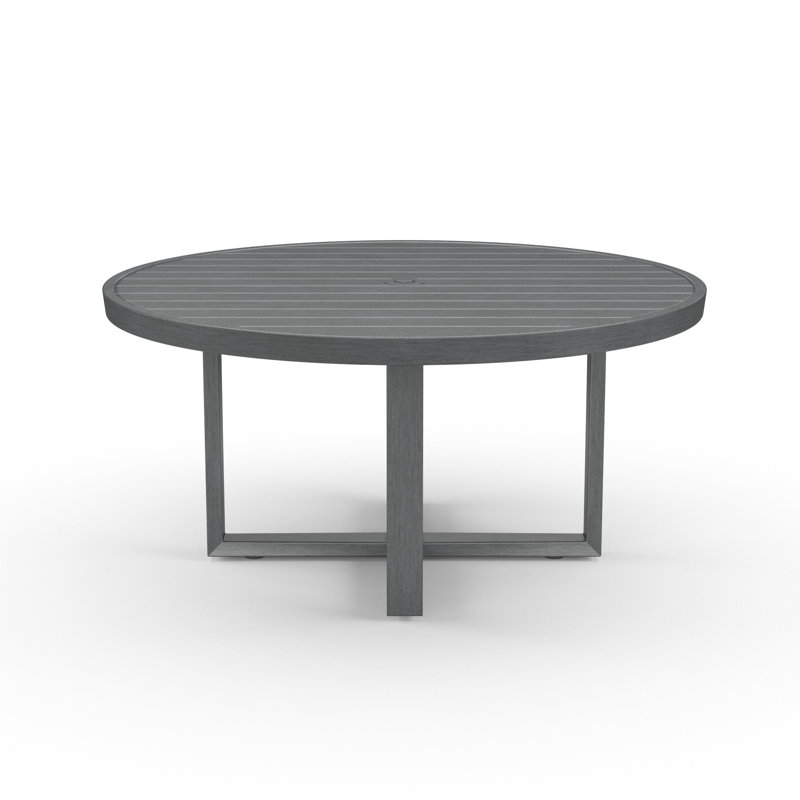 Redondo Outdoor Round Dining Table, 29'' H x 60"W x 50'' L