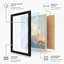 Golden Cloud Rising Modern - Framed Print-1142842325-1142842320