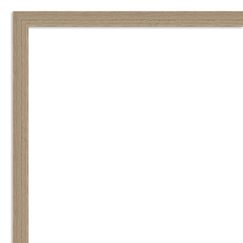 Miroir mural Alberto, 17 in. W x 21 in. H, Brun émeri