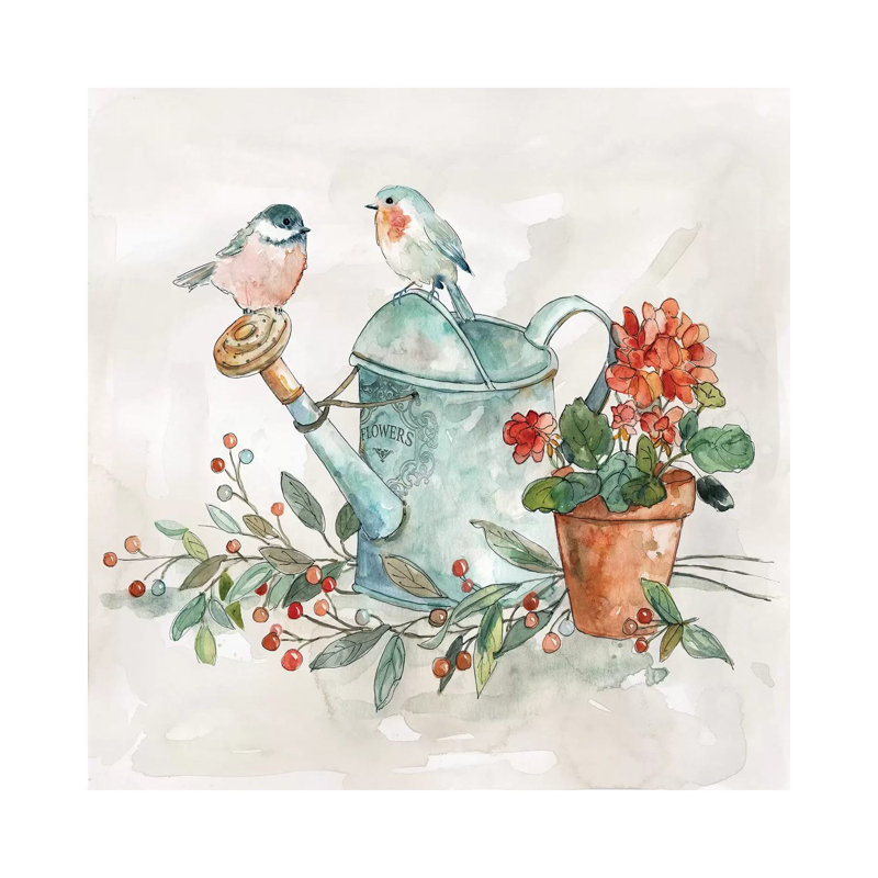 « Garden apercevoir I » par Carol Robinson, reproduction d’art, Pas de tapis, Toile tendue, H 37 po x l 37 po x P 1,5 po