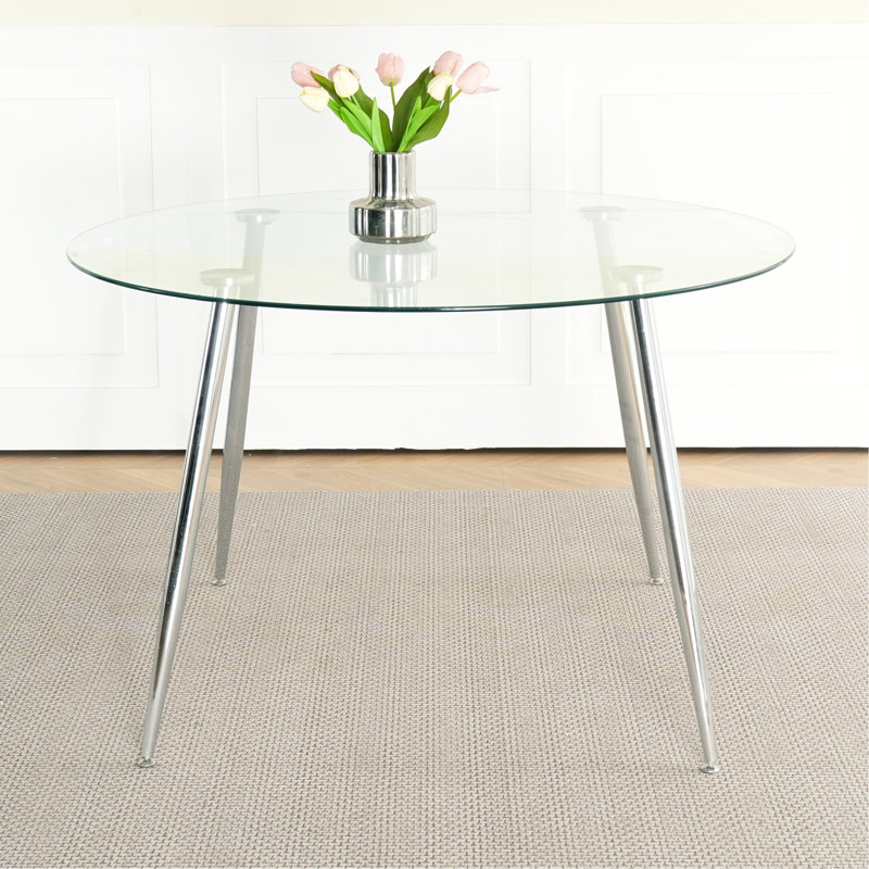 Table en verre moderne simple