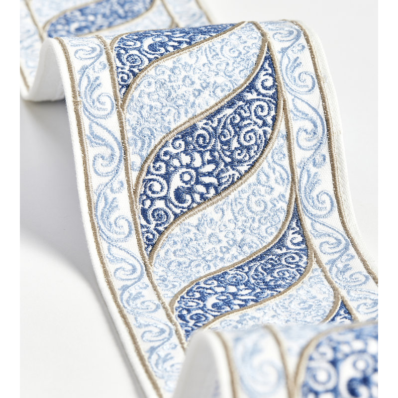 PAISLEY EMBROIDERED TAPE, Fountain
