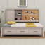 Lit de jour simple avec tablettes de rangement-1323511522