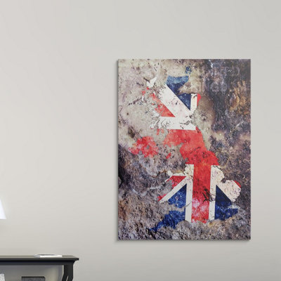 «UK Flag Map» par Deschamps, impression