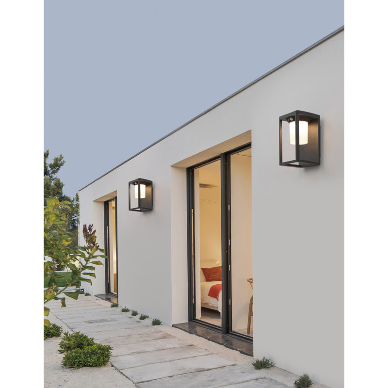 Anthracite Solar Powered Integrated LED Outdoor Flush Mount