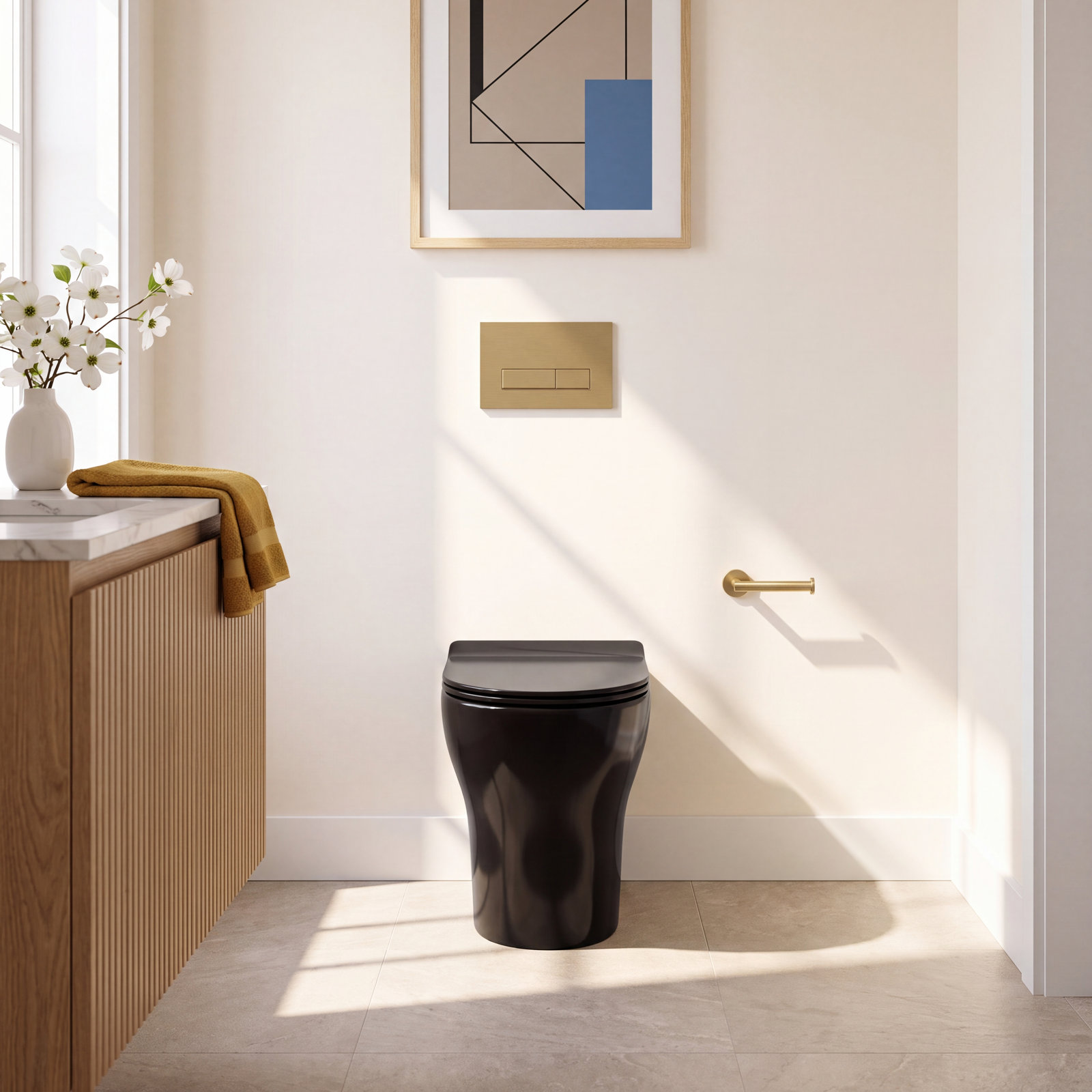 Persuade Comfort Height Toilet Bowl, Matte Black