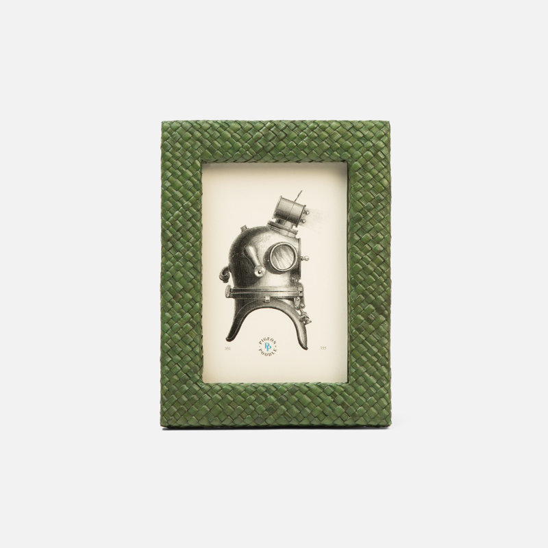 Uvita Picture Frame, 4" x 6", Dark Green