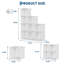 Organisateur de cubes de rangement bricolage modulaire-1465062575
