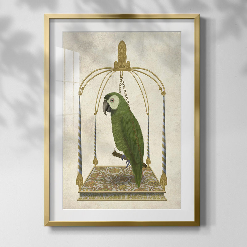 «Gilded Winter II», reproduction encadrée, Oui, Blanc, Papier avec cadre doré