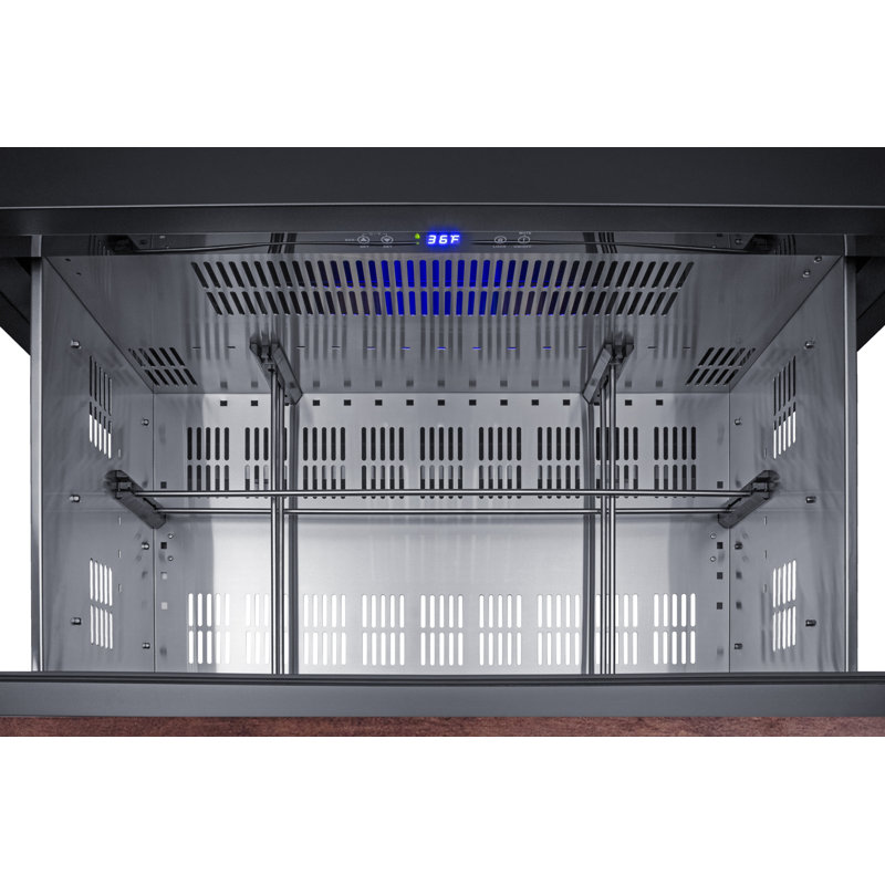 Summit Appliance 36" Wide Panel Ready 2-Drawer Commercial/Residential Built-in All-Refrigerator