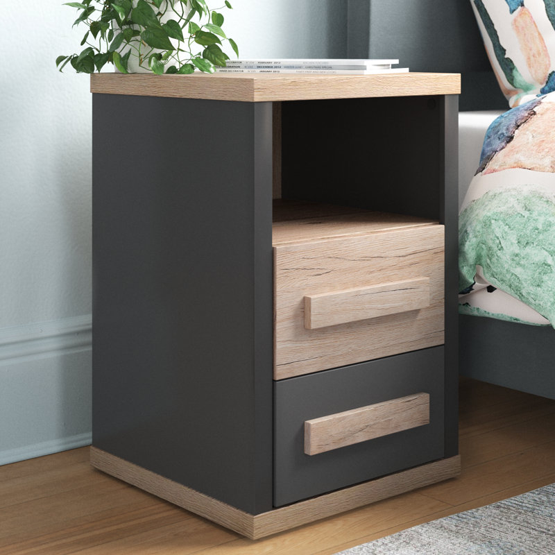 Xzavier 2 Drawer Nightstand