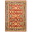 Tapis zone en laine beige/noir 6 pi 1 po x 8 pi 10 po one-of-kind à la main-noué la 2010 ushak Gunbiorgh