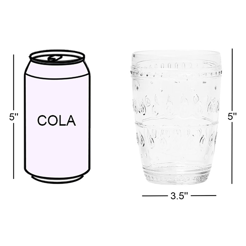 Ensemble de verres à gin 14 oz Fez Glassware, Transparent