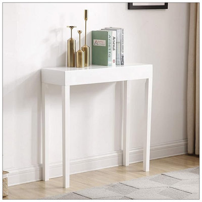Console moderne, canapé Amy, blanc
