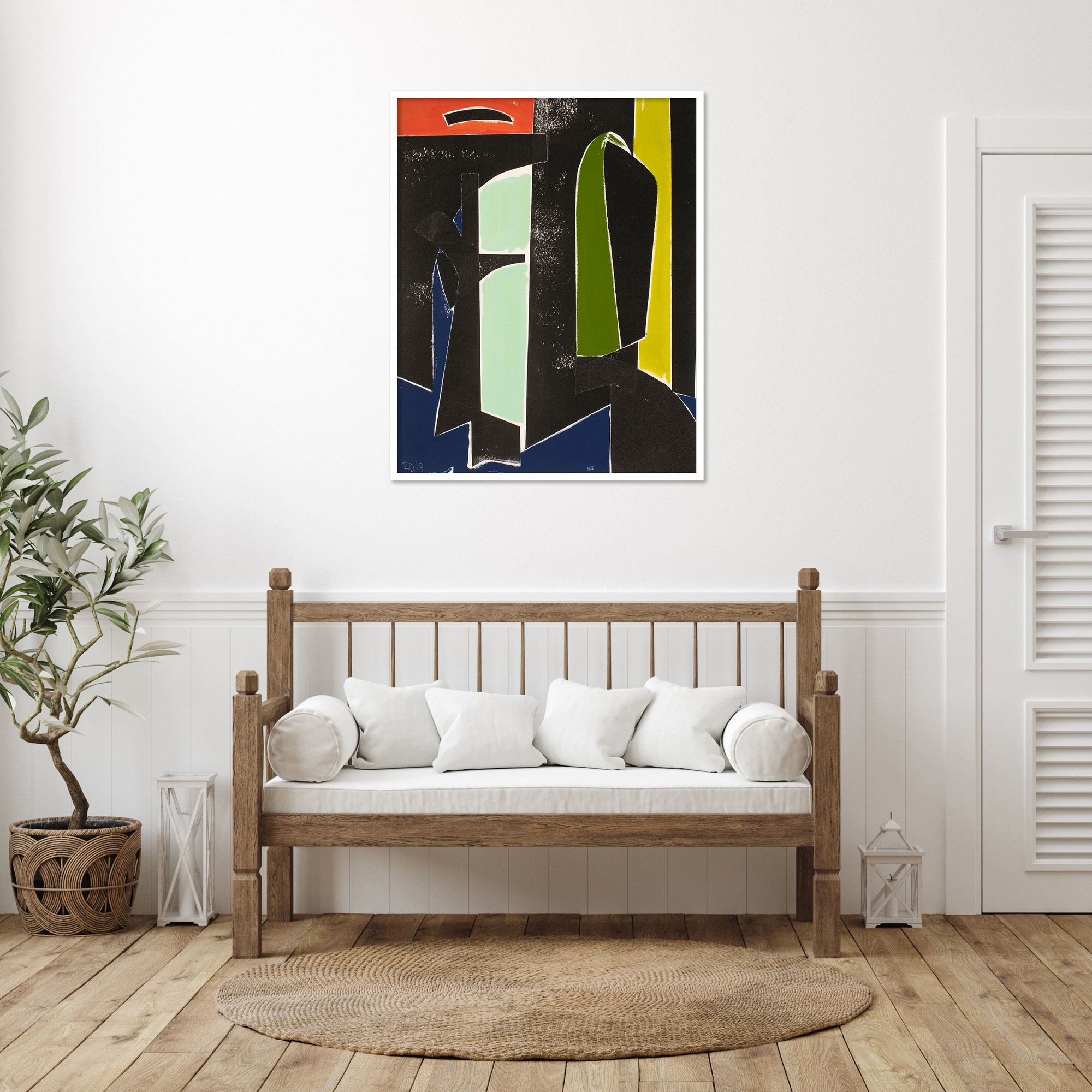 Spanish Arches by Solano Wood Framed Wall Art Print, 41" H x 33" W, White