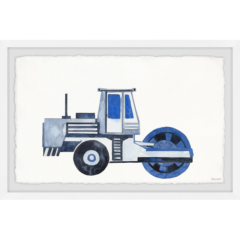 «Bolebroke Road-Roller Compactor», reproduction encadrée, H 8 po x l 12 po x P 1,5 po