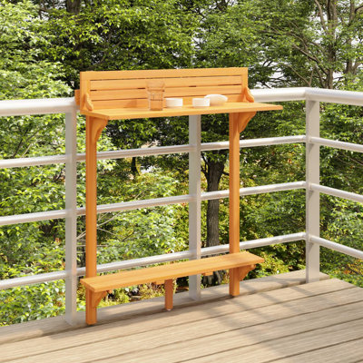 Table de balcon en bois Brilee
