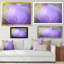 Encre mauve «Mising Under Water», reproduction d'art sur toile moderne-547607208-547607216