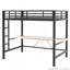 Structure de lit mezzanine en métal avec bureau et lumière DEL Gaming-1156928568-1156928575