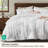 Bedsure Tufted Boho Queen Comforter Set – 3-Piece Ivory Shabby Bedding，Farmhouse Jacquard Bed Set with Embroidery, All-Season Softness for Cozy Bedrooms & Boho-Chic Gifts-105490881-110437408