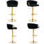 Christal Swivel Upholstered Adjustable Height Counter Stool-88075631