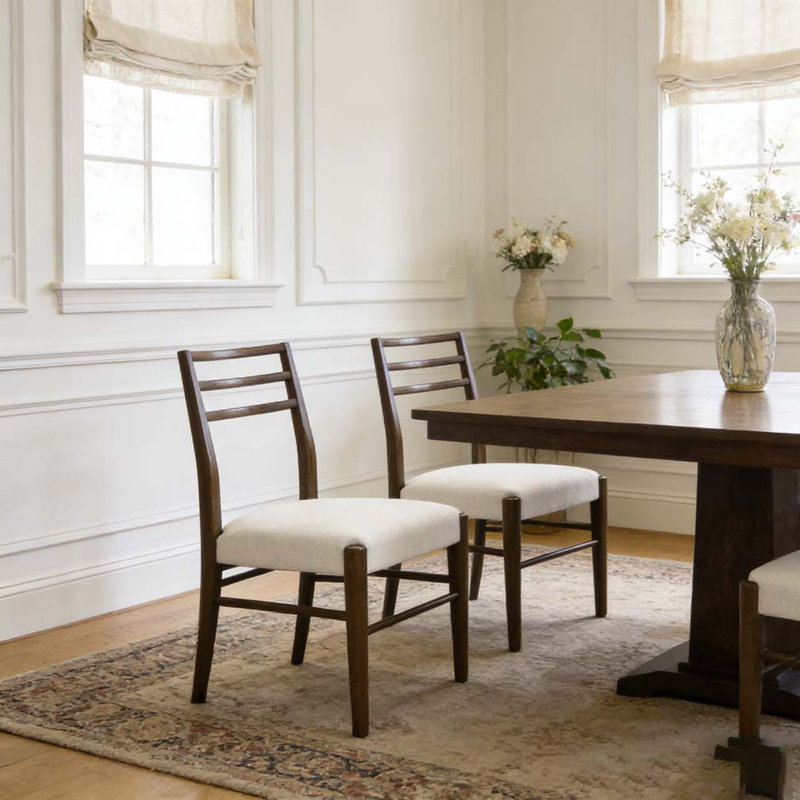 DINING CHAIR WITH LADDER BACK