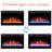 26 in. Recessed Electric Fireplace Inserts with Crystals