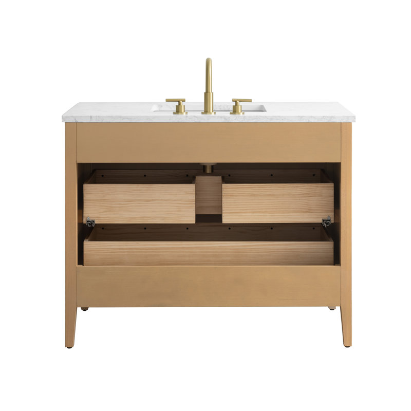 Emma 42" W Single Vanity, Classic Oak