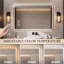 40" x 32" Frameless Rectangular LED Bathroom Vanity Mirror with Defogger Front Lit Dimmable Wall Mounted Smart Mirror