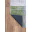 Tapis décoratif rayé gris et vert-754600468