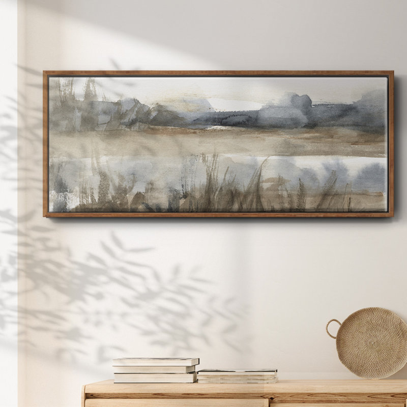 BlueGrey Marsh II- Framed Canvas