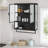 Larock Glass+Metal Wall-mounted Bathroom Cabinet,Wall Cabinet-1179271493