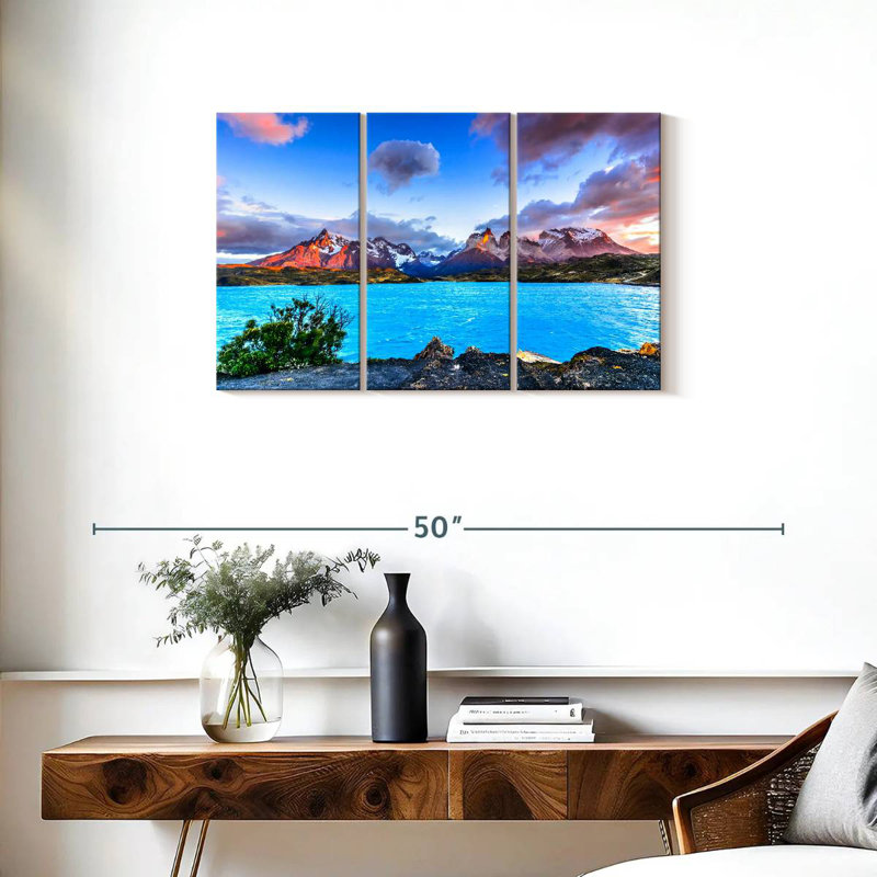 Paysage d'Alvord Torres Del Paine, H 20 po x l 33 po
