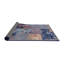 Tapis rouge / bleu à motif abstrait Breesport-882486743