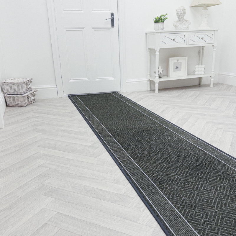Runner Geometric Machine Tufted Area Rug, Runner 66 x 270 cm