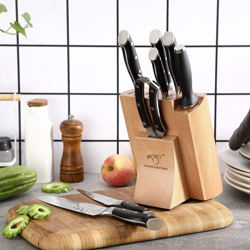 Nanfang Brothers Industrial & Trading Company Limited Of Yangjiang 9 Piece Damascus Steel Knife Block Set