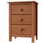 Creath Solid Pine Extra-Tall Nightstand with 3 Deep Drawers for Ample Storage by-2005861461