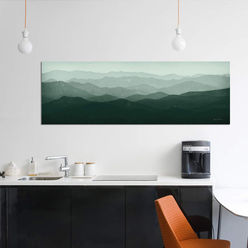 « green montagnes » par ryan fowler, impression sur toile, H 16 po x l 48 po x P 1,5 po, Toile tendue