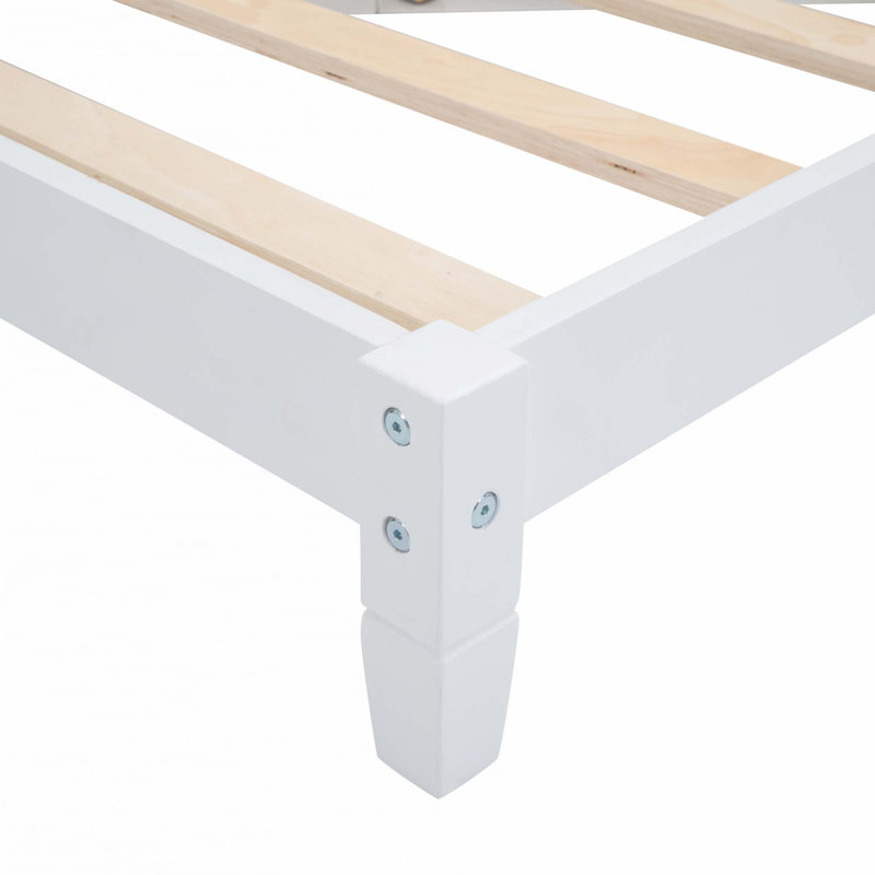 Lit de jour / canapé en bois, Lit simple, Blanc