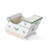 Spode Christmas Tree Figural Sleigh, 7.5" Dolomite Decorative Holiday Sleigh for Christmas Table Decor, Candy Holder, Snack Dish - Holiday Serveware & Festive Decorations