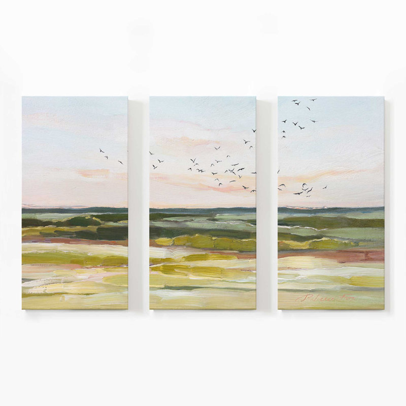 Sérénade Skyscape | Impression sur toile 3 panneaux, H 48 po x l 72 po