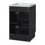 Meuble-lavabo de 20 po avec lavabo, meuble-lavabo avec tablette de porte et tablette réglable, noir-118003364