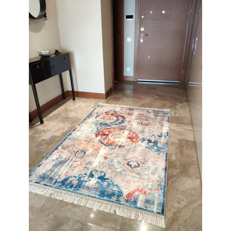 Tapis Maryemma avec envers antidérapant, Rectangle 5 pi 11 po x 6 pi 7 po