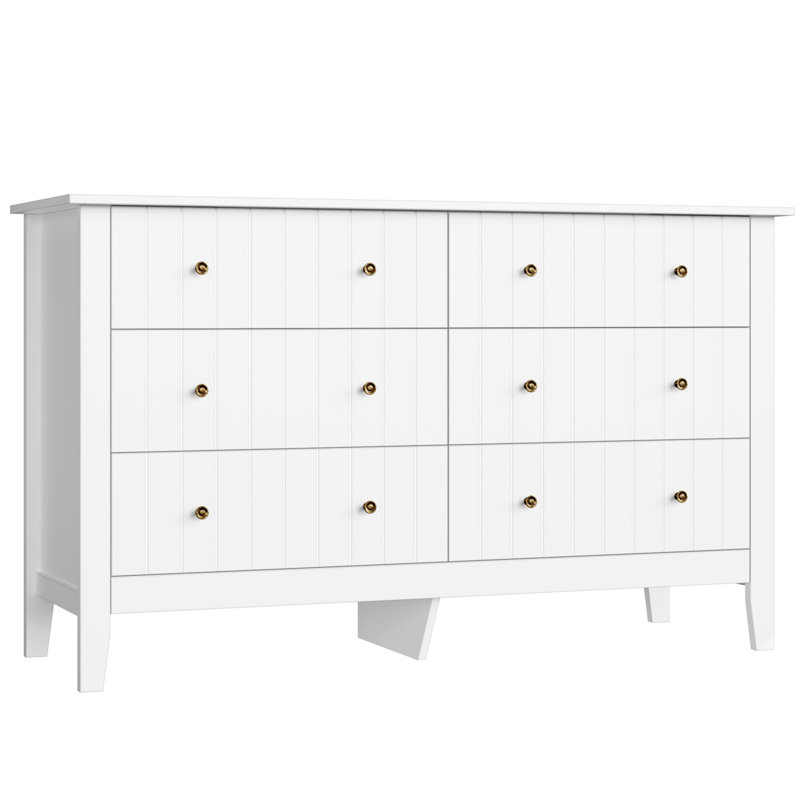 Carlos 133cm W 6 - Drawer Chest of Drawers