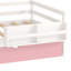 Lit plateforme simple en bois avec bibliothèque et garde-robe mobile-203642492