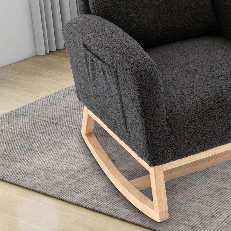 Chaise berçante Anastin, Gris