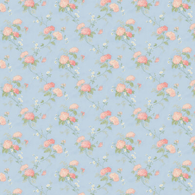 Plano Mini Hydrangea Trail 20.5 In X 33 Ft Washable Wallpaper Covers About 56 Sqft