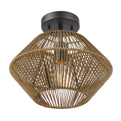Plafonnier encastré noir mat 1 lumière Bryker