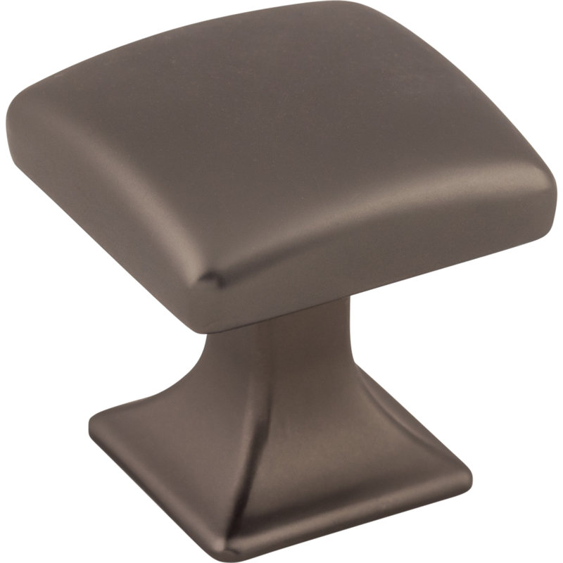 Contour 1 1/8" Length Square Knob, Ash Gray