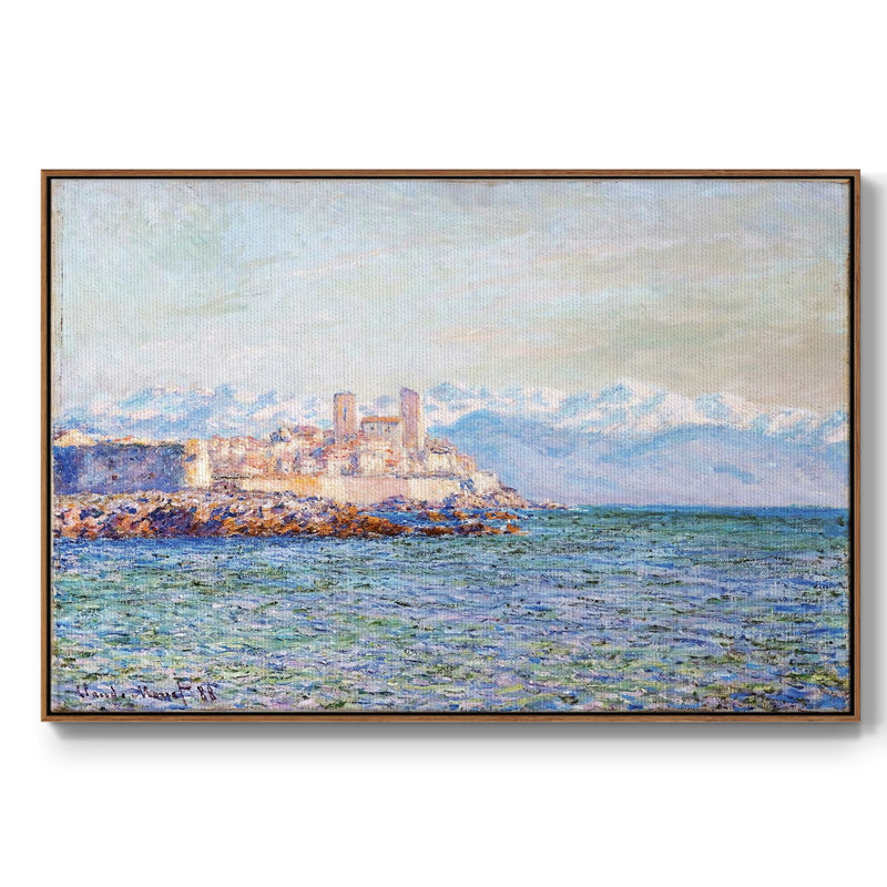 Le vieux fort d'Antibes, 1888, Noyer, H 27 po x l 41 po x P 2 po